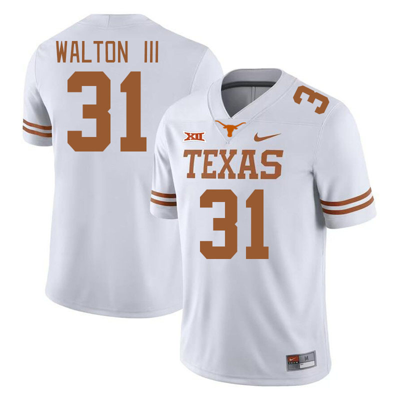 Men #31 Billy Walton III Texas Longhorns College Football Jerseys Stitched Sale-Black